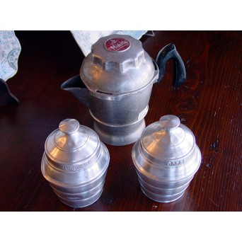 SET DI ALLUMINIO PER CAFFE'