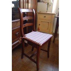 SEDIA IN NOCE RUSTICA